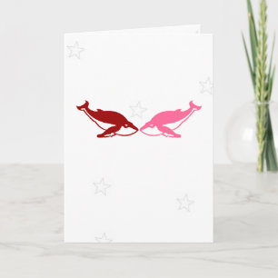 walvis Valentijnsdag Kaart