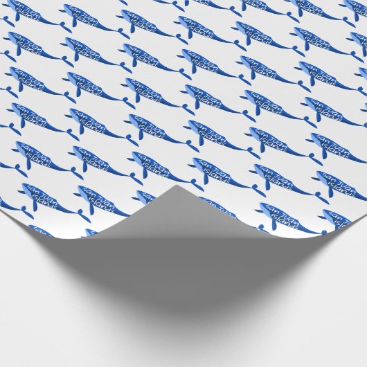 walvis van de San Juan-eilanden Cadeaupapier (Hoek)