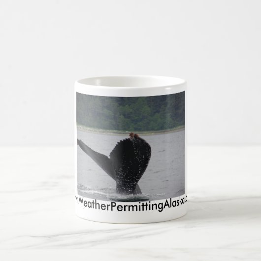 walvis van de staart koffiemok (Center)