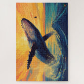 🐙Walvis van de zonsondergang Legpuzzel (Verticaal)