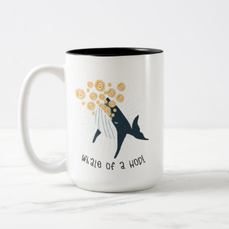 Walvis van een HODL Bitcoin Funny Tweekleurige Koffiemok