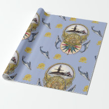 Walvis van een Tale Wrapping Paper