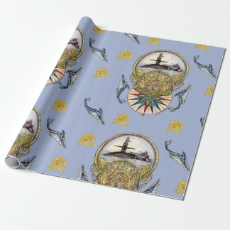 Walvis van een Tale Wrapping Paper Cadeaupapier