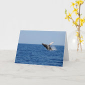 Walvis van een Tijd Kaart (Gele Bloem)