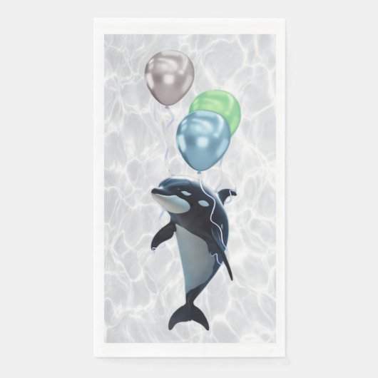 Walvis van een Tijd Papier Servetten (Voorkant)