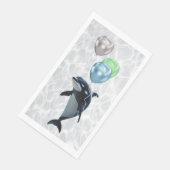 Walvis van een Tijd Papier Servetten (Hoek)