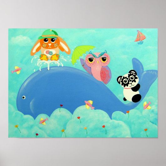 walvis van een tijd poster (Voorkant)