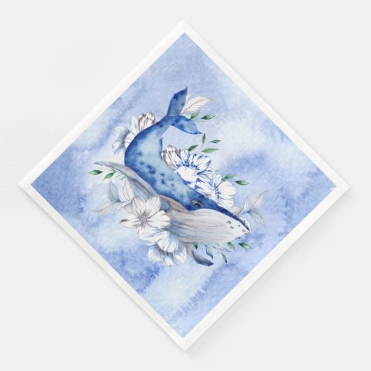 walvis van een tijd servet (Hoek)