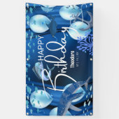 Walvis van een Tijd Verjaardagsbanner Spandoek (Verticaal)