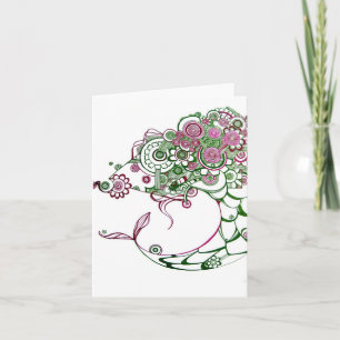 Walvis van een vis Blank Notecard Kaart