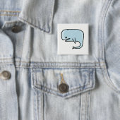 Walvis Vierkante Button 5,1 Cm (In situ)