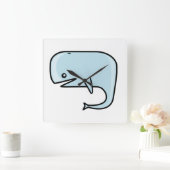 walvis vierkante klok (Huis)