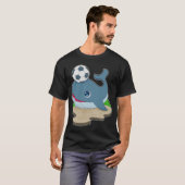 Walvis Voetballer Voetbal T-shirt (Voorkant volledig)