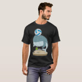 Walvis Volleybal speler Volleybal T-shirt (Voorkant volledig)