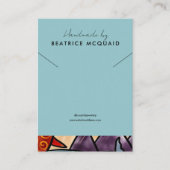 walvis voor de Waterverf | Ketting Display Kaart Visitekaartje (Voorkant)