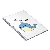 Walvis, walvis, walvis Schattig Zee Dier Pun  Notitieboek (Rechterzijde)