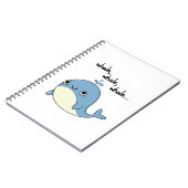 Walvis, walvis, walvis Schattig Zee Dier Pun  Notitieboek (Linkerzijde)