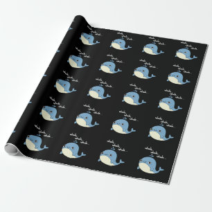 Walvis, walvis, walvis Schattig Zeedier Woordspeli Cadeaupapier