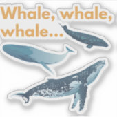 walvis, walvis, walvis sticker (Voorkant)