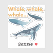walvis, walvis, walvis sticker (Vel)
