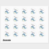 walvis, walvis, walvis Zee Ronde Sticker (Vel)