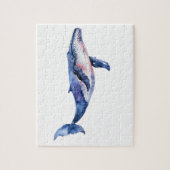 Walvis Waterverf Legpuzzel (Verticaal)