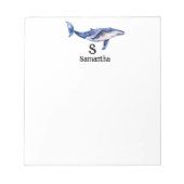 Walvis Waterverf Notitieblok (Voorkant)