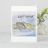 Walvis Wenskaart Kaart (Staand voorkant)