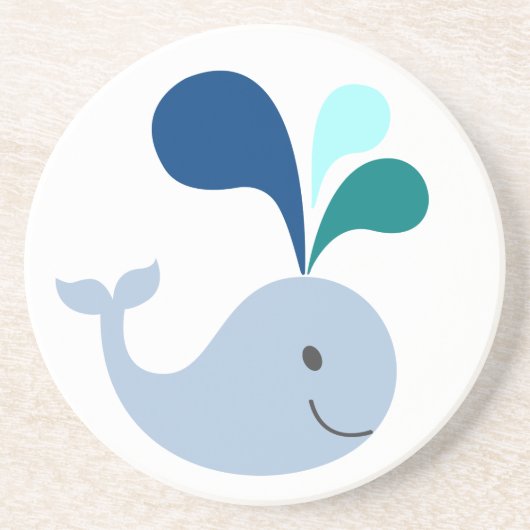 walvis zandsteen onderzetter (Voorkant)
