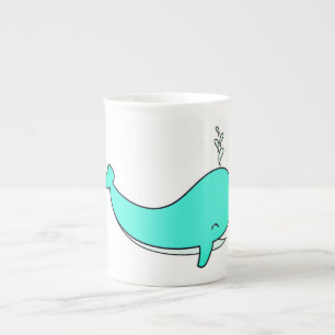 Walvis, Zee, Water Porselein Kop