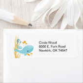 Walvis & zeepaardjes Adresetiketten Etiket (Insitu)