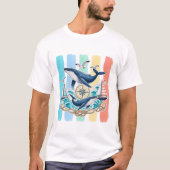 Walvis Zeevaart Kust Zomer T-Shirt (Voorkant)