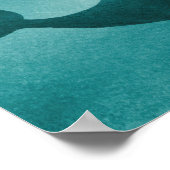 Walvis & Zeilboot – Minimale Oceaan Kunst Poster (Hoek)