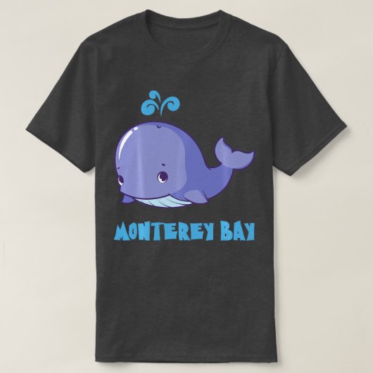walvis ziet MONTEREY BAY CALIFORNIA cadeau mannen T-shirt (Design voorkant)