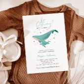 walvisachtig Baby shower Ahoy is een jongen Kaart