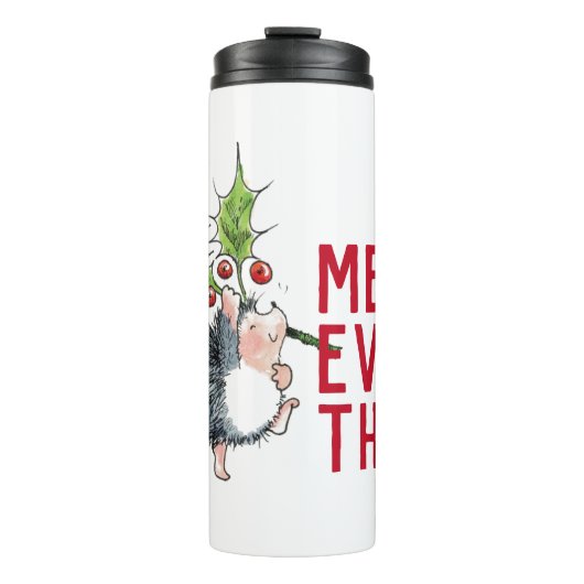 walvisachtige egel Merry Alles Thermosbeker (Voorkant)