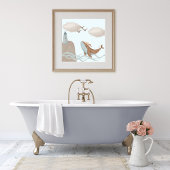 Walvisavonturen - Kunstprint voor kinderen over de Poster