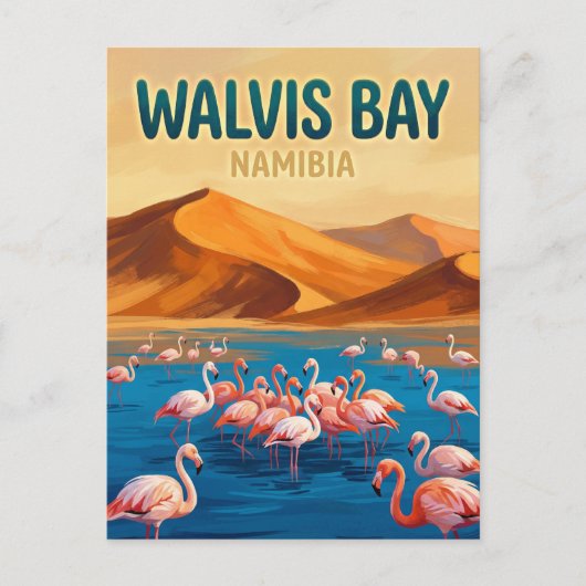 Walvisbaai Lagune Namibië Briefkaart (Voorkant)