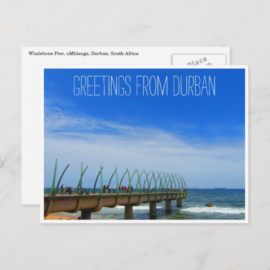 walvisbaarder durban groet briefkaart (Voorkant / Achterkant)