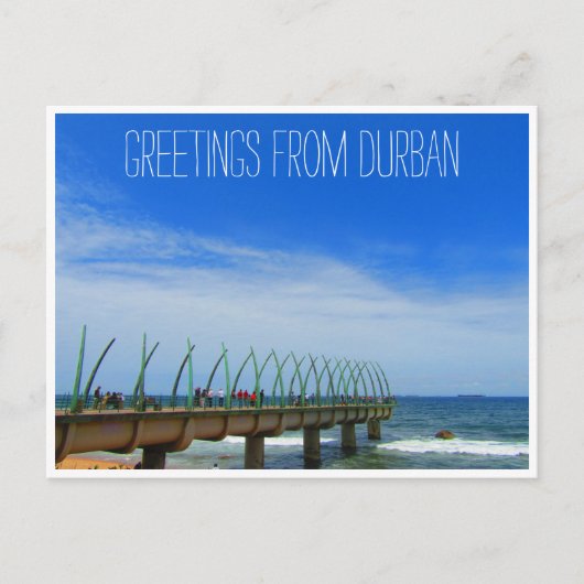 walvisbaarder durban groet briefkaart (Voorkant)