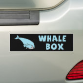 walvisbak bumpersticker (Op auto)