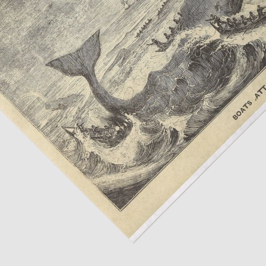  walvisboot Ephemera Decoupage Nautical Tissuepapier (Detail)