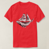 walvisboot t-shirt (Design voorkant)