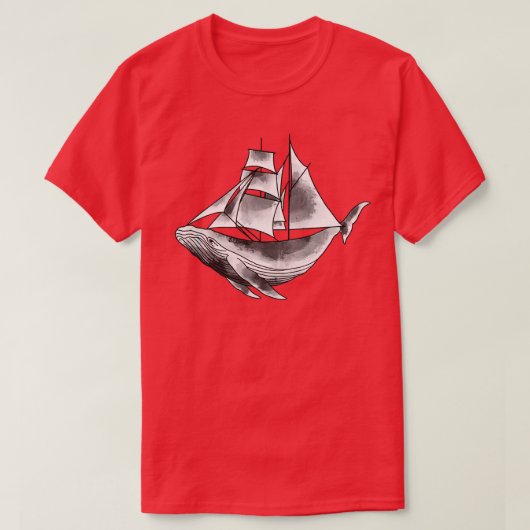 walvisboot t-shirt (Design voorkant)