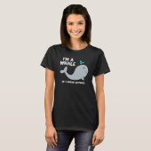walviscostume Halloween Graphic Cute Gray Whales T-shirt (Voorkant volledig)