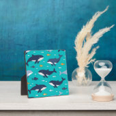 Walvisdolfijnen Oceaanpatroon Fotoplaat (Insitu)
