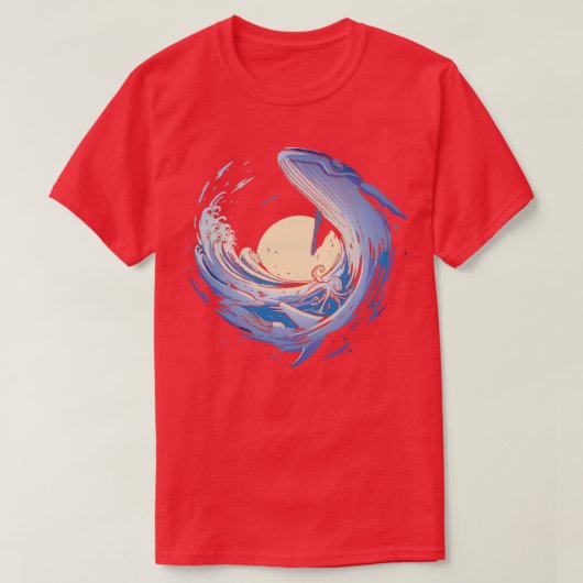 walvisgolf 1 t-shirt (Design voorkant)