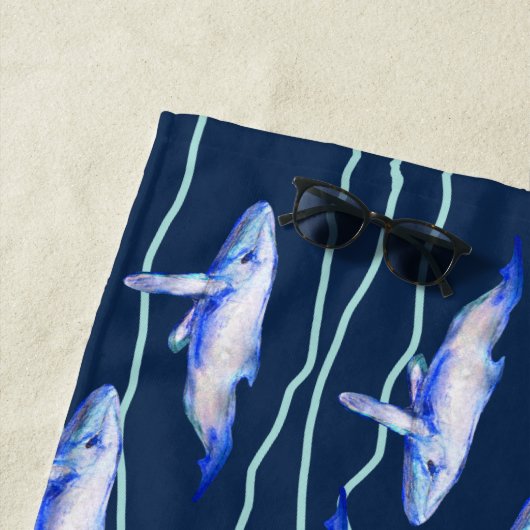 Walvisgolven Strandlaken (In situ)