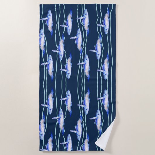 Walvisgolven Strandlaken (Voorkant)