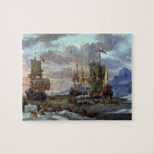 Walvisgrond voor de Arctische Oceaan Abraham Storc Legpuzzel